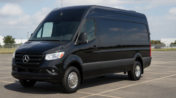 Exterior of Clifton Party Bus Company's 14 Passenger Sprinter Limousine in Clifton