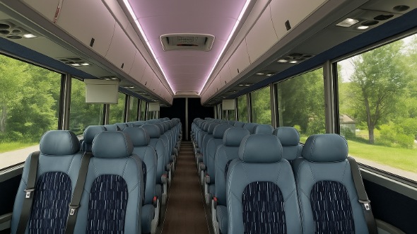 Interior of Paterson Party Bus Company's 28 Passenger Minibus in Paterson