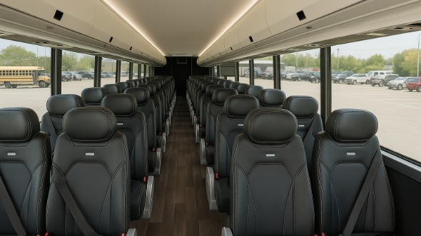Interior of Paterson Party Bus Company's 35 Passenger Minibus in Paterson