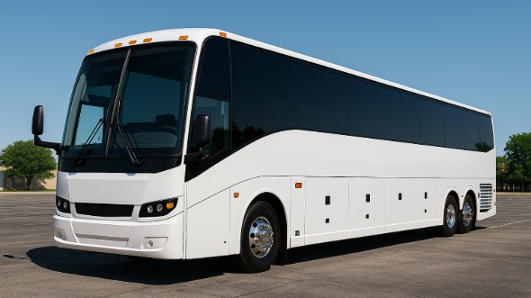 Exterior of Paterson Party Bus Company's 47 Passenger Charter Bus in Paterson