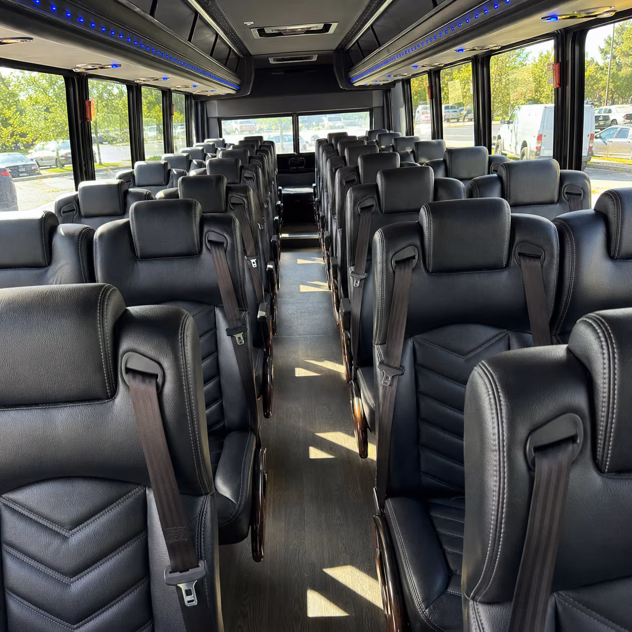 Paterson Airport Shuttle & Transportation party bus exterior