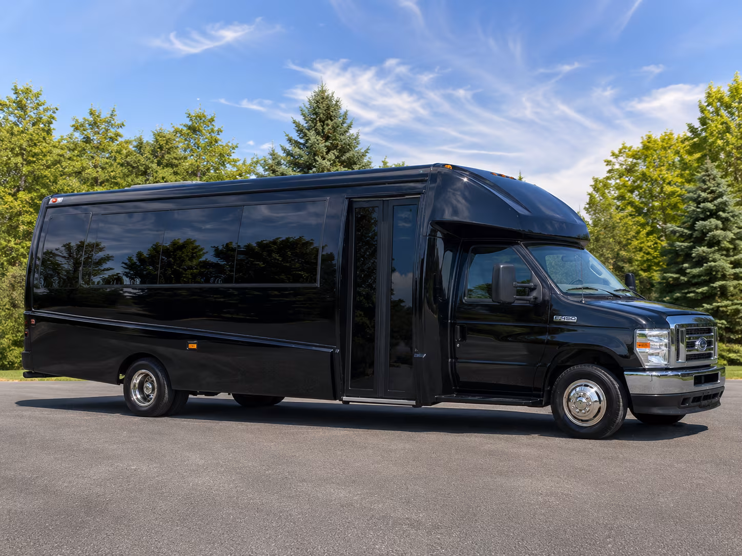 Paterson Airport Shuttle & Transportation party bus exterior