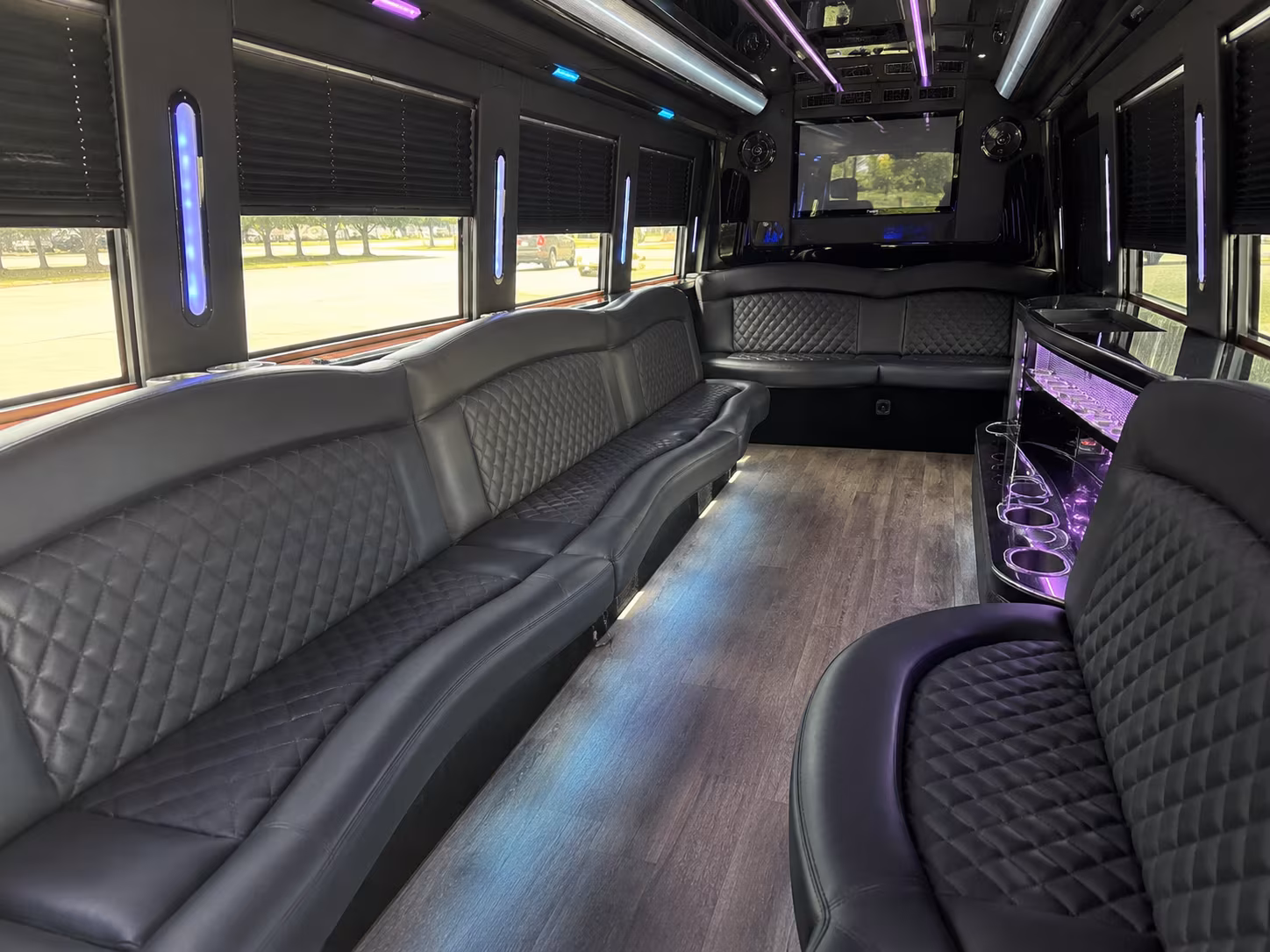 Paterson Birthday, Sweet 16, & Quinceañera Transportation party bus exterior