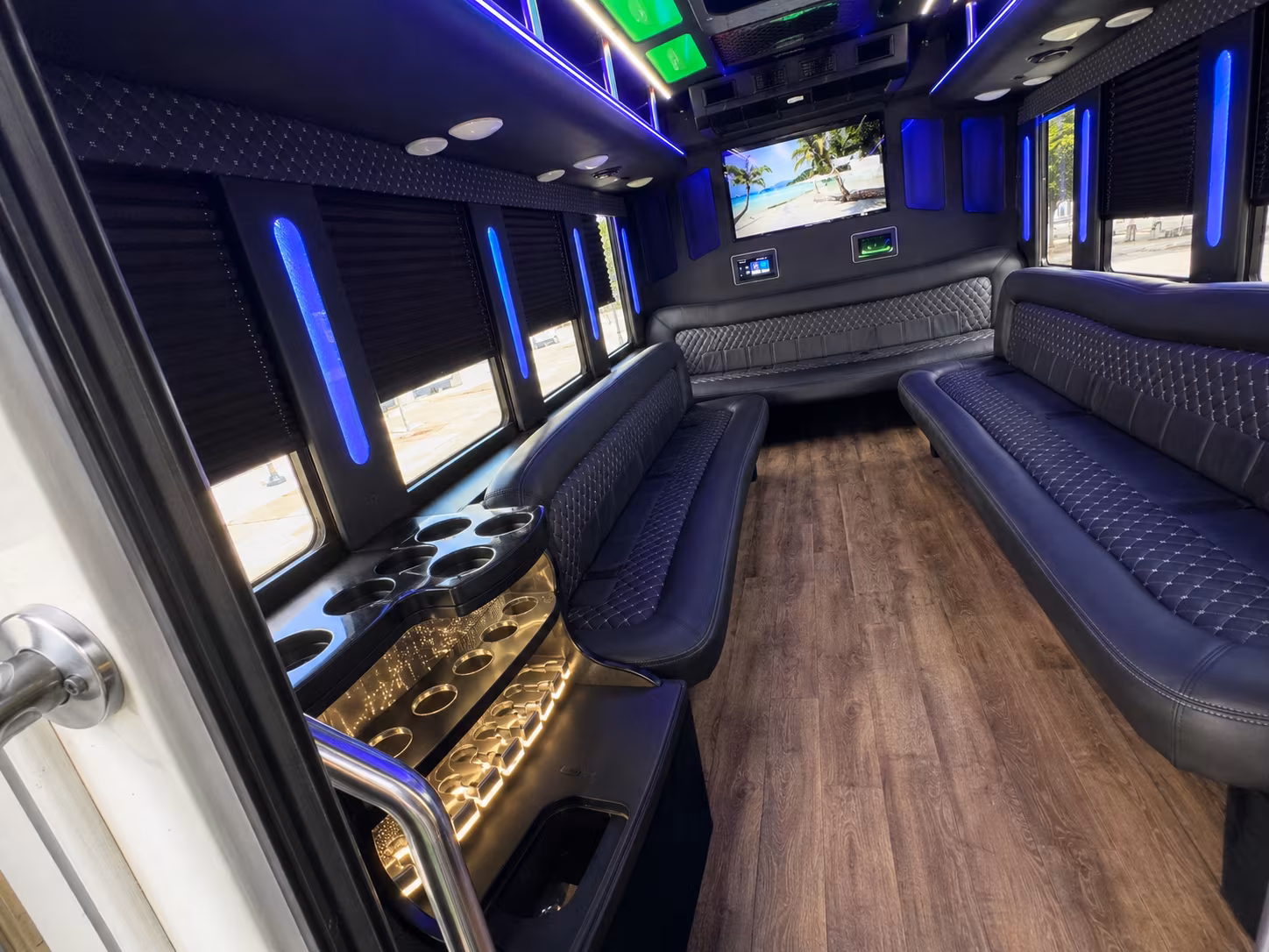 Paterson Private Event Transportation party bus exterior