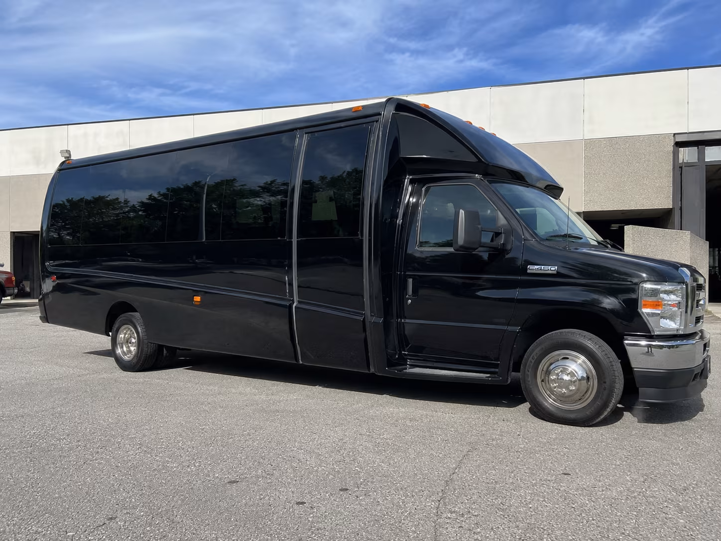 Paterson School Event Transportation party bus exterior